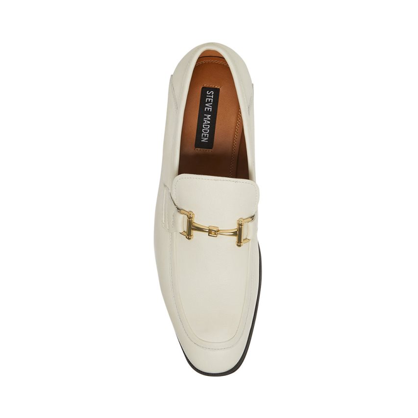 Loafers Steve Madden Archee Cuero Hombre Blancas | ES DLE046